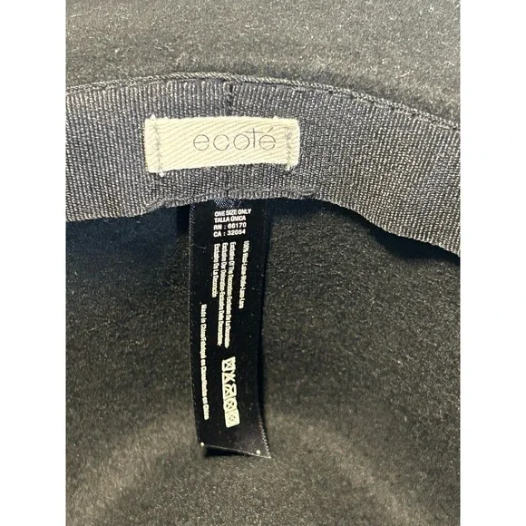 ecote Black 100% Wool Fedora Rancher Hat - Picture 6 of 7